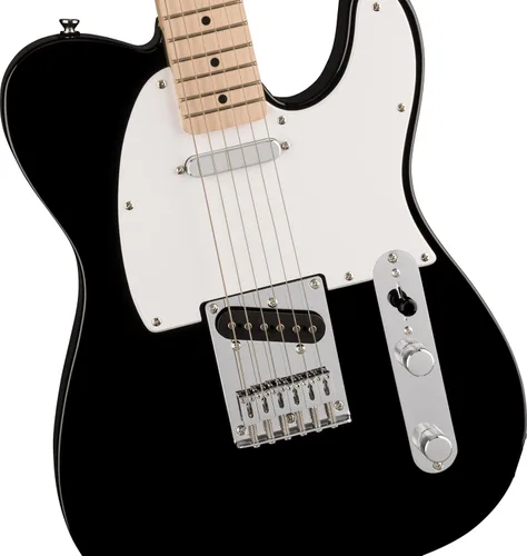 Vista 3 de Squire Sonic Telecaster - Guitarra eléctrica, color negro, diapasón de arce