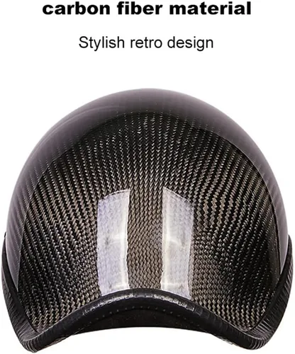 Vista 4 de Medio casco de motocicleta aprobado por ECE/DOT para adultos, casco de motocicleta para hombres y mujeres, casco de motocicleta vintage, medio casco