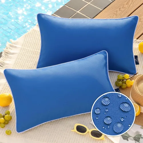 Vista 11 de Phantoscope - Juego de 2 fundas de almohada y cojín cuadradas decorativas, impermeables, para intemperie, sofás, carpas, 18 x 18 pulgadas