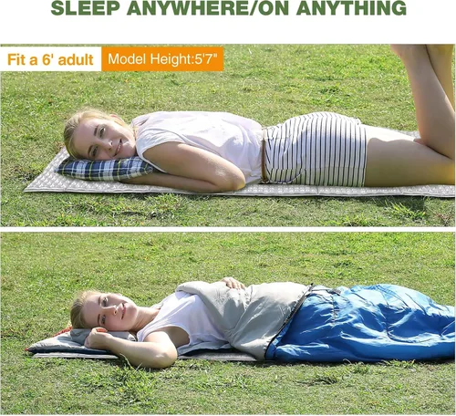 Vista 3 de REDCAMP Almohadillas de espuma plegable para acampar para dormir, almohadilla impermeable de espuma de celda cerrada para dormir mientras acampas