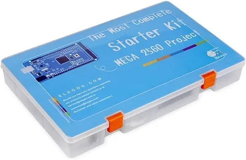 Vista 2 de ELEGOO Mega R3 Project The Most Complete Ultimate Starter Kit with Tutorial Compatible with Arduino IDE (Pack of 12)