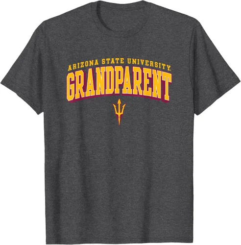 Vista 3 de Camiseta con logotipo de Arizona State Sun Devils Grandparent Arch, Negro