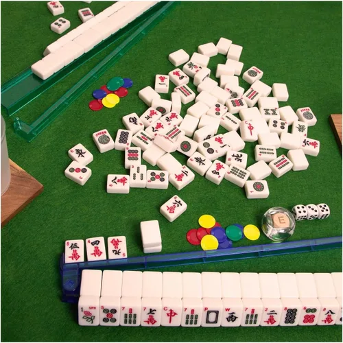 Vista 4 de Mah Jong - Juego de azulejos tradicionales, color verde