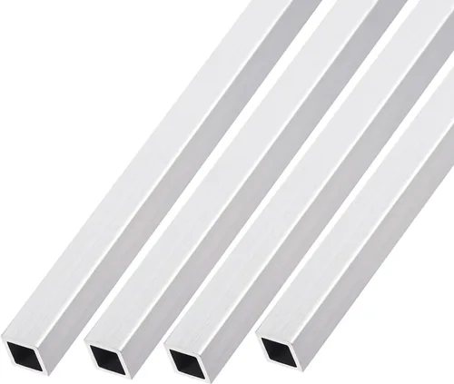 Vista 13 de METALLIXITY Tubo cuadrado de aluminio (0.236 in x 0.236 in x 0.039 in x 7.874 in), 4 piezas, tubo de aluminio 6063 - para muebles del hogar