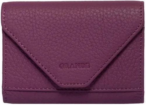 Vista 80 de grande Estuches para tarjetas 3639, Naranja, Tarjetero de cuero con cierre magnético, cartera pequeña de acordeón para mujer