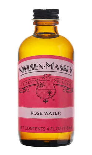 Vista 7 de Nielsen-Massey Agua de rosas para hornear, cocinar y bebidas, botella de 2 onzas