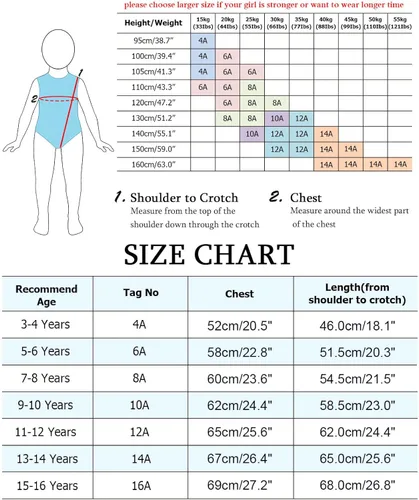 Vista 6 de BAOHULU Leotardos para niñas para gimnasia y danza, bordados, con purpurina, pantalones cortos atléticos de 5 a 14 años