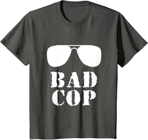Vista 42 de Bad Cop Funny Police - Camiseta a juego para padre e hijo, Negro, S