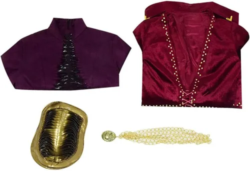 Vista 6 de Melisandre - Vestido medieval rojo para mujer, disfraz renacentista de Cersei Lannister para Halloween