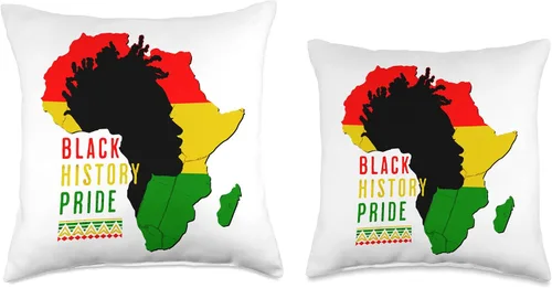 Vista 3 de Black History Afro American Pride Male Retro Vintage Throw Pillow
