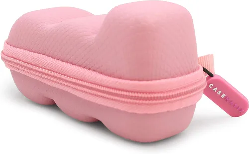 Vista 4 de CASEMATIX Estuche de viaje para inhalador de asma rosa, incluye solo estuche