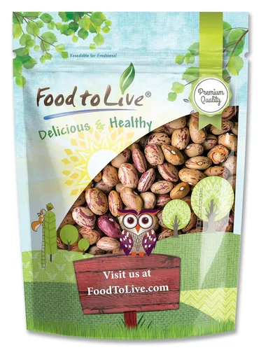 Vista 4 de Frijoles de arándano, 12 onzas – Frijoles Borlotti secos, germinables, veganos, kosher, a granel. Buena fuente de folato, fibra dietética