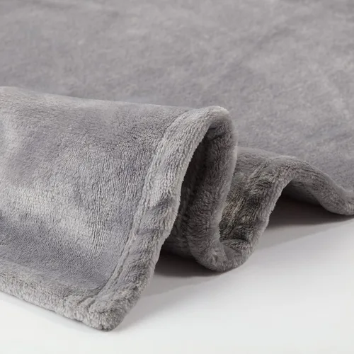 Vista 4 de SERTA Manta acogedora de felpa gruesa y mullida súper suave y ligera para cama, sofá o viajes, tamaño individual (60 x 80 pulgadas), color gris