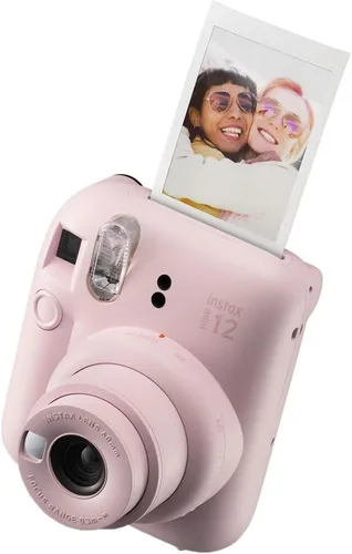 Vista 5 de FUJIFILM Instax Mini 12 - Cámara de película instantánea Color rosa floreciente, paquete que incluye película instantánea Instax Mini 40 Blossom
