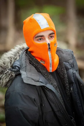 Vista 17 de Pasamontañas reflectante de seguridad con gorro de cremallera ajustable