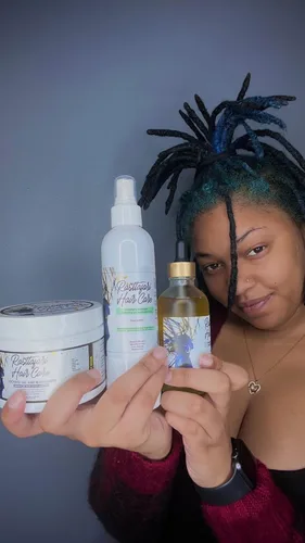 Vista 5 de Rastta Locs - Gel de bloqueo de base de agua e hidratante para cabello para rastas con aceite de aguacate para rastas, retwist, trenzas, peinado