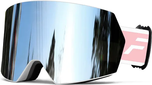 Vista 20 de FMY - Gafas de esquí para hombres, mujeres y jóvenes - Gafas de snowboard y esquí con protección antivaho UV400 para adultos