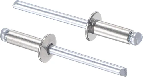 Vista 12 de uxcell Remaches ciegos 304 Acero Inoxidable 0.126 in Diámetro 0.197 in Longitud de Agarre Plata 100pcs