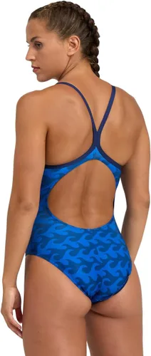Vista 2 de ARENA Performance Ride The Wave - Traje de baño de una pieza para mujer con espalda descendente ligera MaxLife