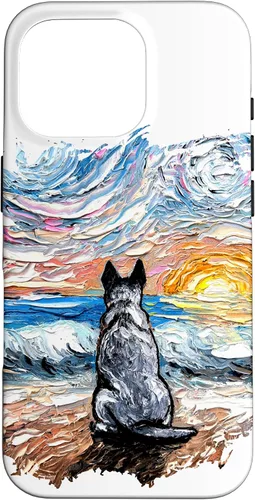 Vista 20 de Blue Heeler Starry Night Artwork Cattle Dog Lover Gift Case for iPhone 17
