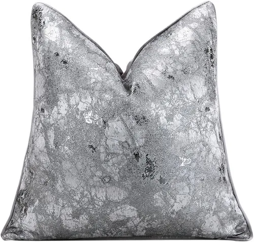 Vista 13 de vctops Fundas de almohada decorativas doradas de jacquard cuadradas, fundas de almohada para cama, sofá, silla, automóvil, decoración del hogar