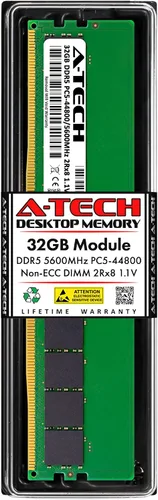 Vista 15 de A-Tech 8 GB de RAM para ASUS ROG Maximus Z890 (Hero/Hero BTF/Extreme) placa base DDR5 5600MHz PC5-44800 DIMM 1.1V 288-Pin no ECC UDIMM