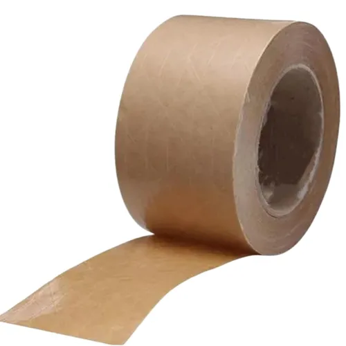 Vista 5 de Paquete de 2 cintas activadas por agua de 300 pies x ancho 2.4 pulgadas de ancho, cinta de papel kraft reforzada de fibra de vidrio reciclable Marrón
