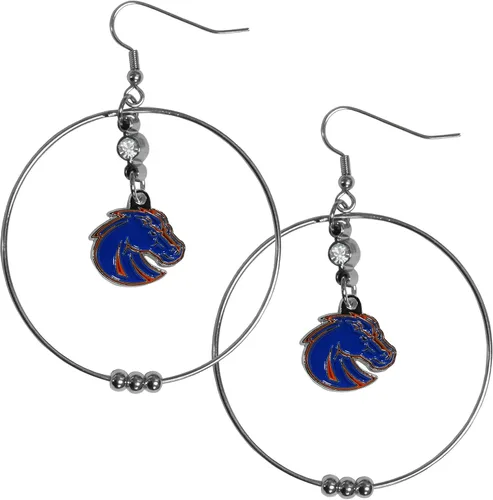 Vista 15 de Siskiyou Sports Pendientes de aro NCAA, 2 pulgadas