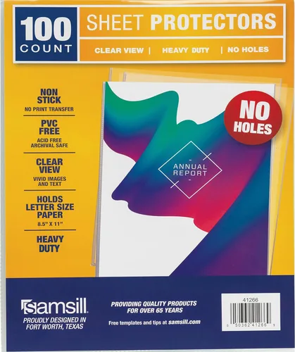 Vista 10 de [Usado] Samsill No Hole Sheet Protectors