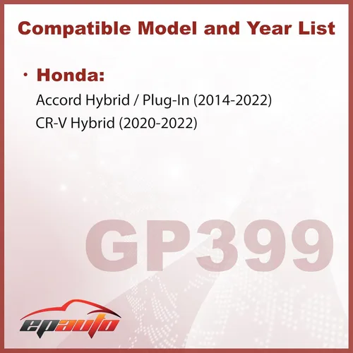 Vista 2 de EPAuto GP399 (CA11399) Filtro de aire del motor, repuesto para Honda Accord Hybrid, Accord Plug-In (2014-2022), CR-V Hybrid (2020-2022) - Filtro