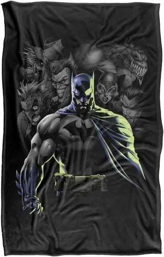 Vista 2 de Batman Villains Unleashed Silky Touch - Manta súper suave de 36 x 58 pulgadas, Villains Unleashed