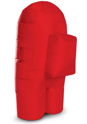 Vista 6 de Disfraz Inflable Niño Among Us Impostor Rojo Multicolor