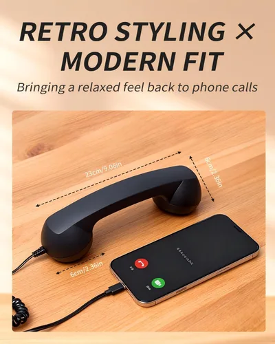 Vista 14 de Teléfono retro para decoración del hogar, estética para iPhone, teléfono giratorio para el hogar, teléfono con cable Pop para teléfonos celulares