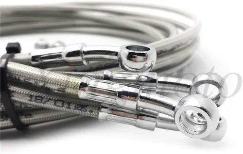 Vista 6 de NBX- Kit completo de cables para manillar de acero inoxidable de 35,5 a 16.0 in para Harley 14-17 Touring