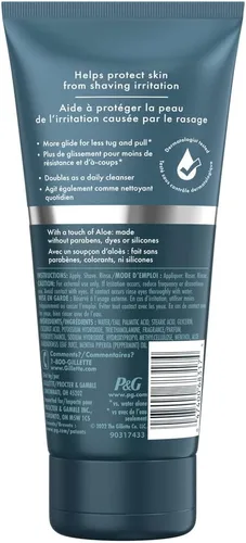 Vista 2 de Gillette Intimate 2 en 1 Crema de Afeitado Púbico + Limpiador, Fórmula Suave, Formulada para el Vello Púbico y la Piel, con Aloe, Libre de Parabenos