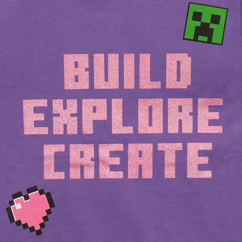 Vista 3 de Minecraft Camiseta y leggings para niñas