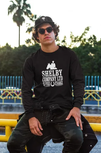Vista 4 de Pop Threads Peaky Blinders Merchandise Shelby Company Ltd - Camiseta de manga larga completa
