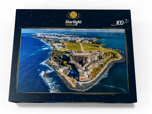 Vista 4 de MyPuzzle - Vista aérea del Castillo San Felipe del Morro en el Viejo San Juan, Puerto Rico, rompecabezas prémium de 100 piezas para adultos
