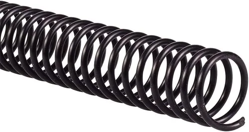 Vista 2 de Bobina espiral de plástico para encuadernación de 12 pulgadas, color negro, 0.236 in-1.969 in, 30-440 hojas (negro, 0.984 in), paquete de 100