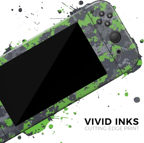 Vista 6 de Design Skinz - Compatible con Nintendo Switch Console Bundle - Calcomanía protectora de vinilo extraíble resistente a los arañazos - Camuflaje