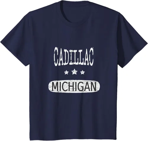 Vista 87 de Vintage Cadillac Michigan Camiseta