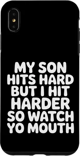 Vista 11 de My Son Hits Hard But I Hit Harder So Watch Yo Mouth - Case for iPhone 17