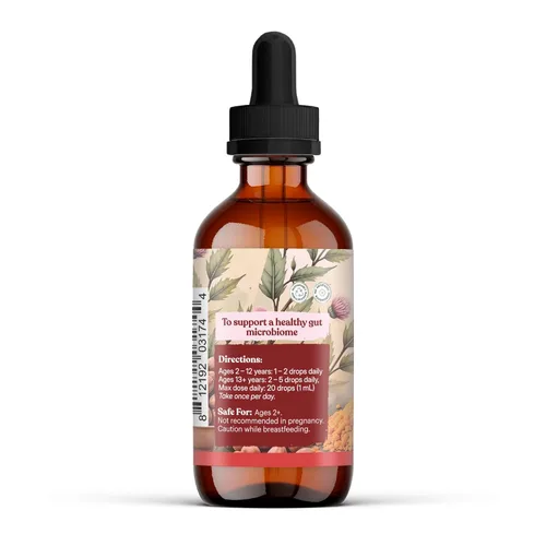 Vista 4 de Earthley Wellness Candida Cleanse, tintura de hierbas para el crecimiento excesivo de levadura, apoyo intestinal y hepático, suplemento orgánico