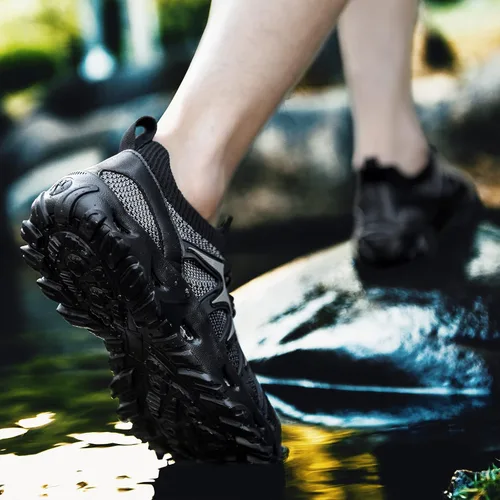 Vista 2 de Alibress - Zapatos de agua para hombres y mujeres, de secado rápido, zapatos acuáticos para senderismo, zapatos de playa para mujeres, zapatos