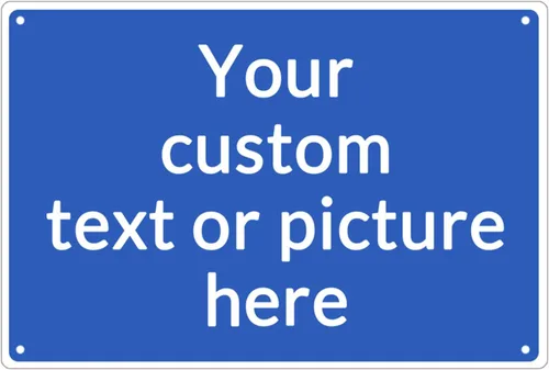 Vista 10 de Letreros metálicos personalizados de aluminio resistentes a la intemperie, texto e imagen personalizados, varios tamaños, peligro, jardín, puerta