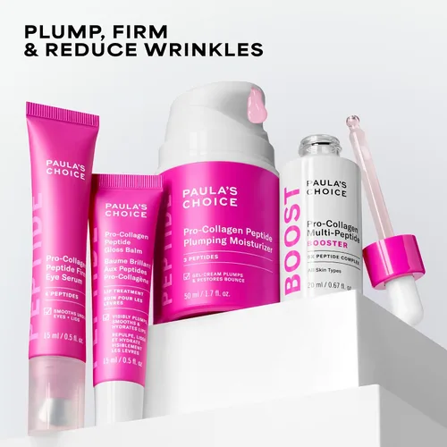 Vista 9 de Paula's Choice Pro-Collagen Peptide Serum, suero reafirmante para ojos, tratamiento hidratante todo en uno, aplicador refrescante dirige