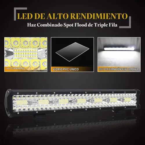 Vista 4 de SKYWORLD Kit de barra de luz LED de 20 pulgadas y 420 W con soporte