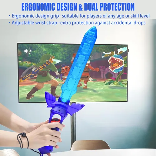 Vista 7 de KOEBSHPE Sword Accessories for Nintendo Switch, Skyward Sword Accessories for Switch SportsLegend of Zelda Tears of the KingdomSkyward Sword HD