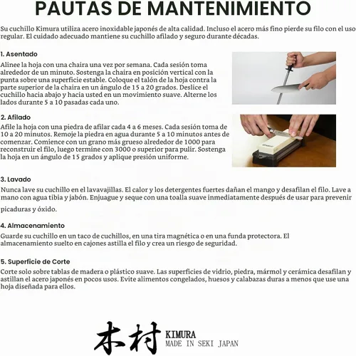 Vista 8 de Kimura Cuchillo de pelar, [fabricado en Japón], cuchillo de chef profesional de 3.5 pulgadas, cuchillos de cocina de acero inoxidable de molibdeno
