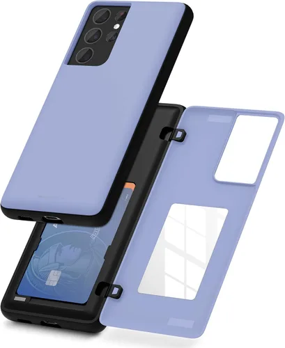 Vista 38 de GOOSPERY Funda tipo cartera para Samsung Galaxy S22 Ultra, [tarjetero] parachoques magnético de puerta con cierre automático, cubierta protectora
